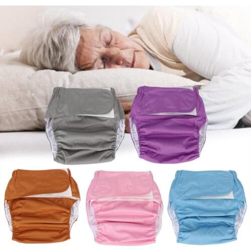 Adult Diapers Waterproof Washable Reusable Adults Elderly Cloth Diapers Pocket Nappies Reusable Diaper Pants For Men & Women