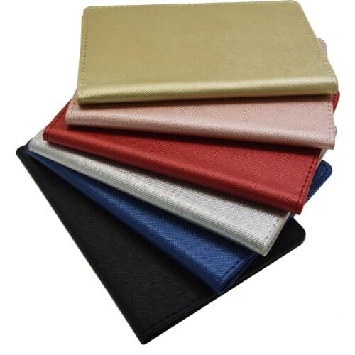 High Quality Safiano Cross Pattern Bussiness Passport Holder Composite ID Card Flight Tickets Note Passport Covers custom LOGO