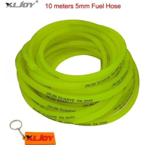 XLJOY 10m meters length 5mm Fuel Hose Tubes Line Pipe For Motorcycle Go Kart Pit Dirt Monkey Bike ATV Quad Motocross