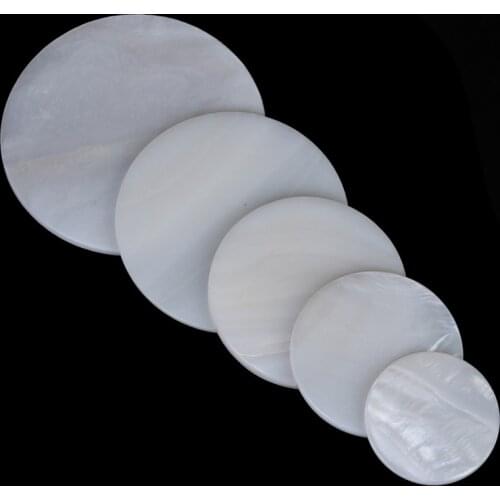 2pcs Optional 20-350mm Natural Round Disk Mother Of Pearl Shell For DIY Jewelry MOP Pearl Shell Natural Round Slice For Necklace