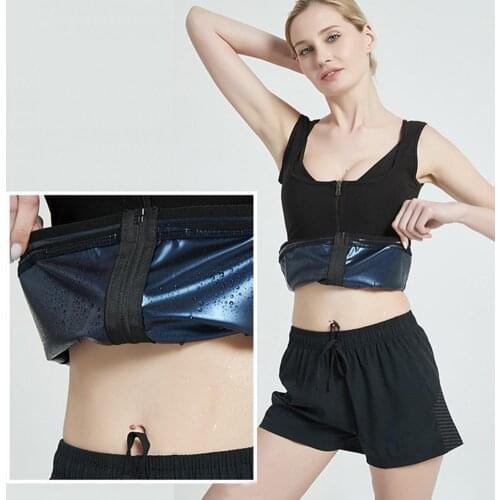 Sauna Vest Deep-U Neck Heat-trapping Breathable Women Sweat Tank Top Shaper for Workout Heat-trapping Women Sauna Vest