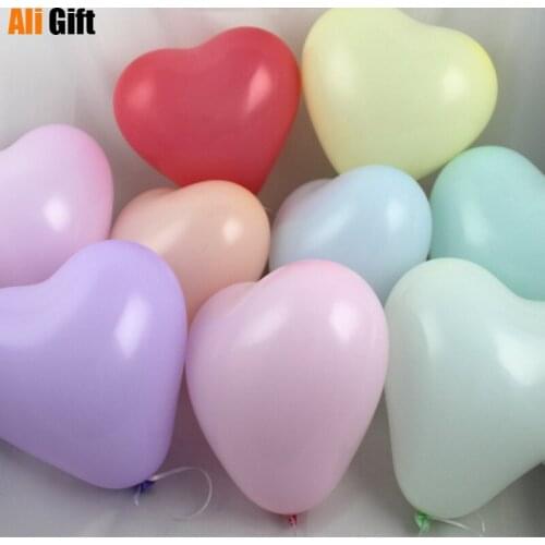 100pcs Red Pink Balloons Love Heart Latex Wedding Helium Balloon Valentines Day Birthday Party Inflatable Balloons Decoration