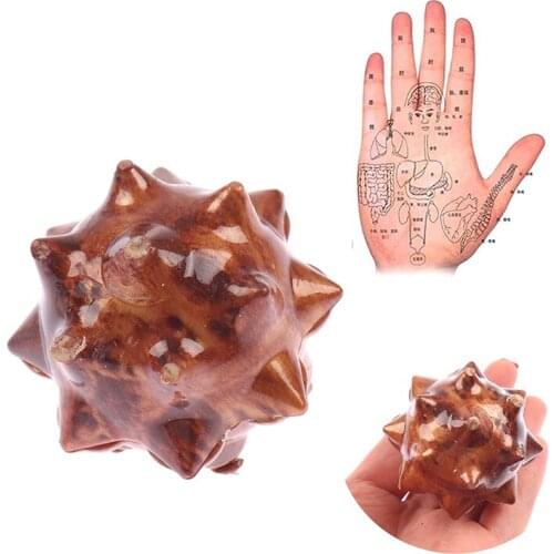 2PCS Hand Massage Ball Palm Acupuncture Point Palm Massage Ball Foot Massager