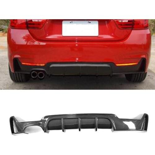 Carbon Fiber Car Rear Bumper Diffuser Spoiler for BMW 4 Series F32 F33 F36 418i 420i 428i 430i 435i 440i 14 - 18 Rear Diffuser