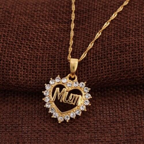 Bangrui Best Gifts For Mom Heart Pendant Necklace For Women With CZ Stone Fashion Mother Jewelry