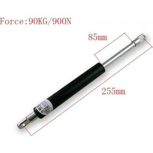 Free shipping 255mm central distance, 85 mm stroke,90kg/900n pneumatic Auto Gas Spring, Lift Prop Gas Spring Damper