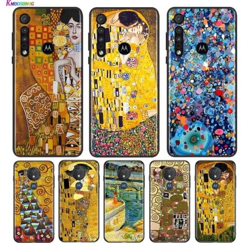 Kiss By Gustav Klimt For Motorola G9 G8 G Stylus Power One Fusion Hyper Edge E7 E6 5G Plus Play Lite Phone Case