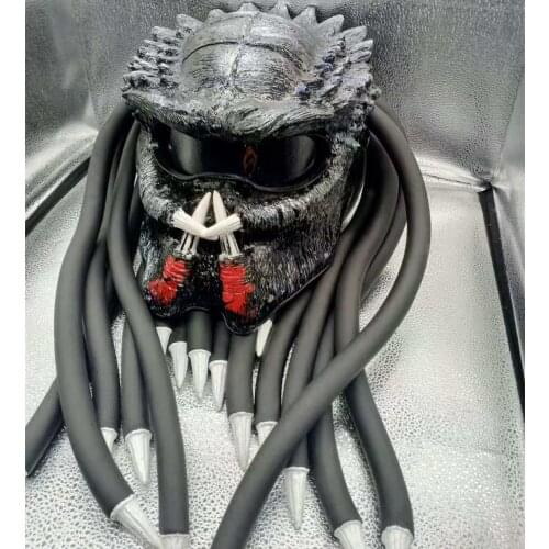 Motorcycle Parts Predator Helmet Depredador Racing Helmet Dual Sport Bike Chopper Cafe Racer Bobber