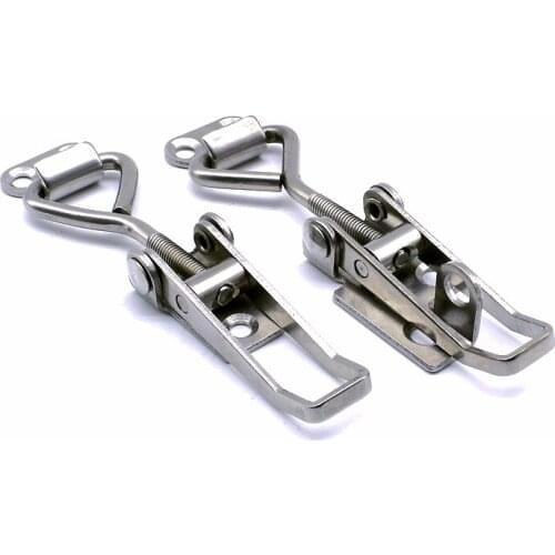 DRELD Adjustable Spring Loaded Toggle Case Box Chest Trunk Clamp Latch Catches Hasp Durable Stainless Steel Furniture Fittings