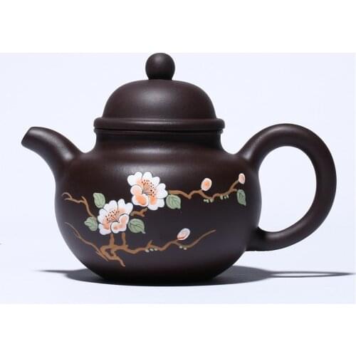 Yixing Purple Clay Teapot Handmade Tea Set Teapot Raw Ore Old Purple Clay Fragrant Rhyme Ball Creative Household Teapot