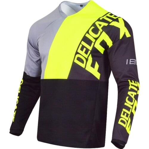 Delicate Fox 180 Lovl SE Jersey Motorcycle Motocross Racing Summer Long Sleeve Motorbike T-shirt
