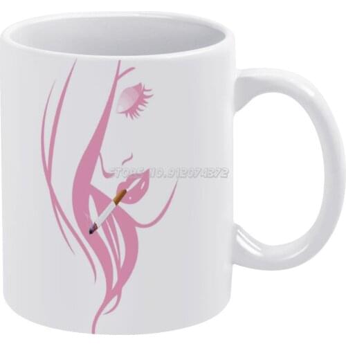 Smoking Hot Beauty Coffee Mugs Ceramic Tea Cup Milk Mug Warmer Personalized Friends Birthday Gift Smoking Cigarette Hot Beauty B