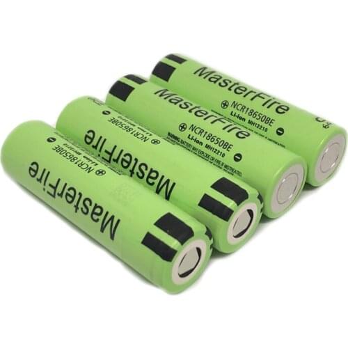 MasterFire 100% Original 18650 NCR18650BE 3200mah 3.7v Lithium Battery Rechargeable Batteries Cell For panasonic for e-cigs