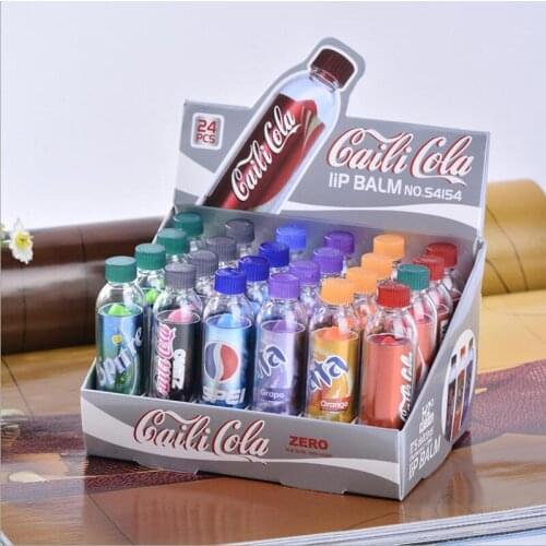 72pcs/lot Cute Lipbalm Moisturizing Lip Balm Baby Lips Care Kawaii Balm 6 Different Flavors Available