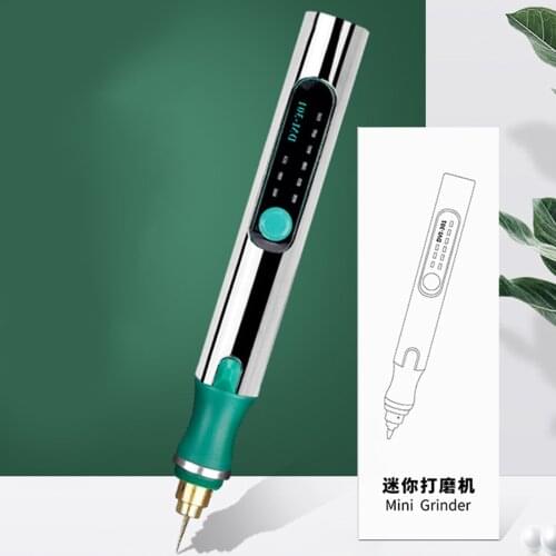 Mini Electric Grinder Set Cordless Drill Rotary Tool Wood Carving Pen For Metal Wood Plastic Milling Engraving 3.6V USB Charger