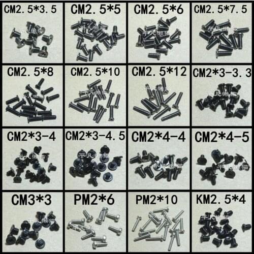 WZSM 160pcs Laptop Screws Set For Acer for Toshiba for Dell for HP/Asus for LENOVO for SONY Computer Free Shipping 10pcs/Model