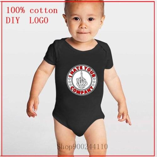Baby Girls Clothes I hate your Company Fashion Infant Baby Boys Clothes Short Sleeved Baby Bodysuit Roupas de bebe Clothing Sets