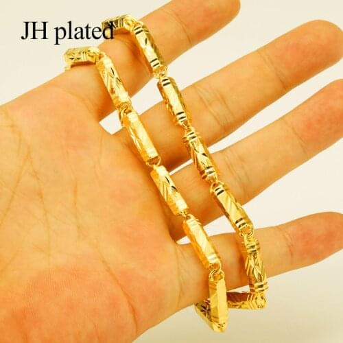 JHplated Ethiopia Necklace women / Necklace chain men gold jewellery African women chain Arabia