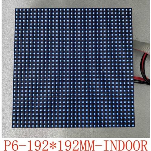 Indoor full color p6 led panel 192*192mm hub75 led screen module for indoor led display stage background advertisements