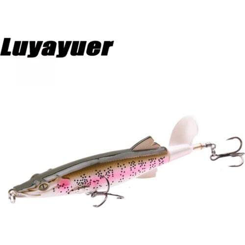 Lure Propeller Tractor Hard Bait Floating Water Pencil Lure Bait Outdoor Fishing Tackle Propeller Tractor Fishing Lure