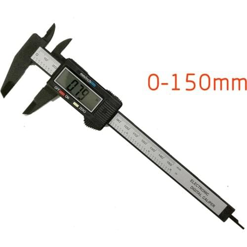 Digital Caliper Electronic Carbon Fiber Vernier Gauge Micrometer Measuring Tool 150mm 6 Inch Digital Ruler Pachymeter