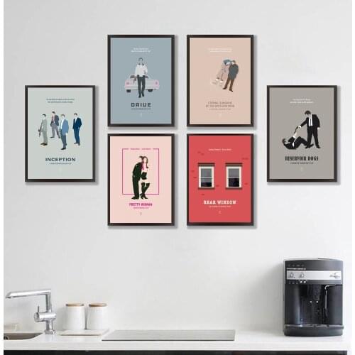 Nordic Funny Abstract Painting Movie Art Canvas Poster Drive Eternal Rear Window Reservoir Dogs Wall Picture For Bedroom Decor