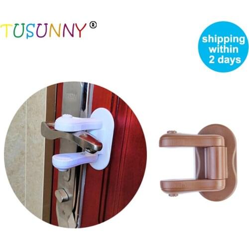 TUSUNNY 2 PCS Door Lever Lock,Baby Proofing,Door handle Lock,Door protection For Children Baby Safety Lock