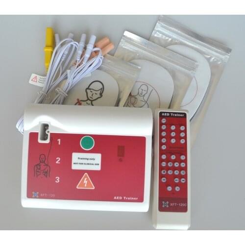 XFT-120C AED First Aid CPR Training Teaching Trainer Device In English And Russian With Electrode Pads