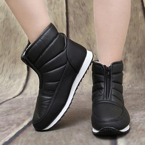 Women Boots Waterproof Women Shoes Plush Warm Snow Boots Women Winter Boot Female Winter Booties Womens Boots Plus size 46