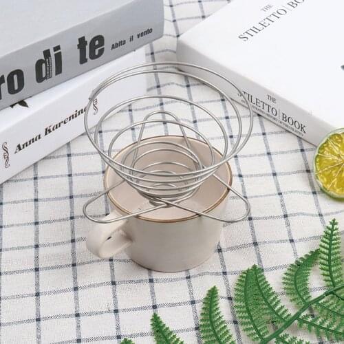 1Pc Coffee Filter Cup Spring Reusable Steel Coffee Dripper Reusable Coffee Paperless Maker Dripper Permanent Coffee Filter