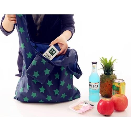 2 self-matching2packReusable écologique épicerie pliable sacs à provisions petite taille Premium qualité léger sac fourre-tout p