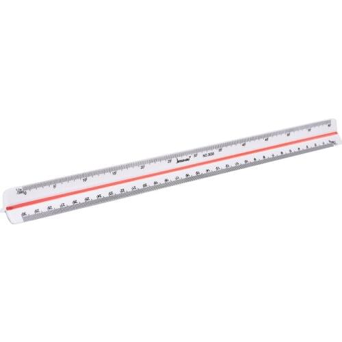 30cm 1:100~1:500 Cale Plastic Triangular Ruler Architect Engineers Technical Rule Office School Supplies Tools