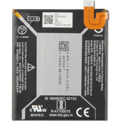 5pcs /lot 3000mAh / 11.55Wh G020E-B Pixel 3A Replacement Battery For HTC Google Pixel 3A Batteries