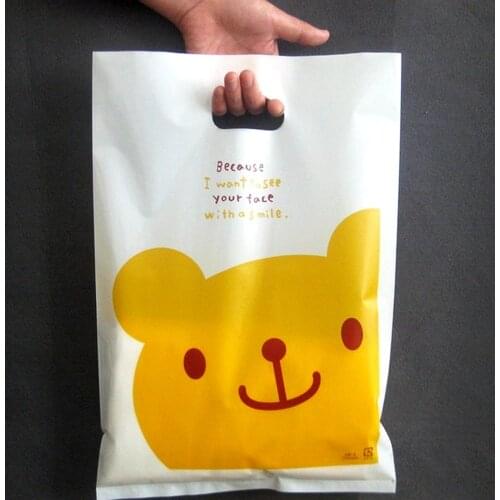 500pcs/lot Custom logo High quality plastic shopping Bags,plastic jewelry pouch Packing Gift Carrier Bags, 15 colors to choose