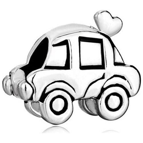 Slide charm Free shipping real cars beads fit Pandora bracelet charm bracelets and jewelry accessories