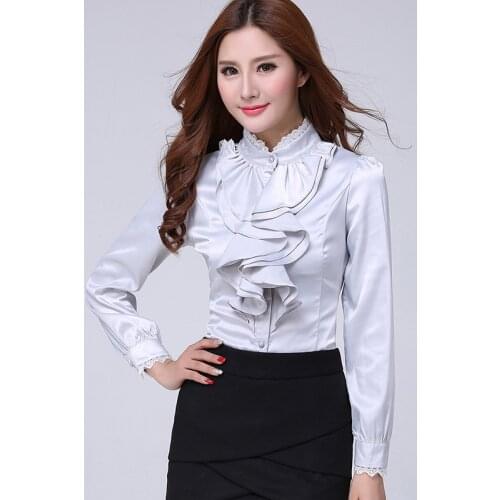 CNCOMNET Black And White Blouses