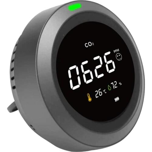 Carbon Dioxide Detector Gas Analyzer Multifunctional Air Quality Monitor CO2 Gas Detector HCHO Temperature and Humidity Meter