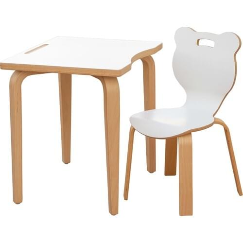 Ens Kids Collection Panda White Laminating Desk Set-H2 2 - 7 Years Old