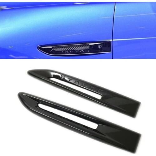 For Jaguar F-PACE XF XEL XFL XE Car Side Fender Cover Trim 3D Sticker Car Exterior Accessories ABS Car Styling