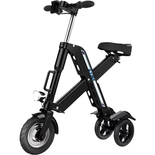 Simple Design Mini Electric Bicycle Bike E-Bike Three Wheel Folding Electric Scooter For Women Lady Lithium Battery 36V 10.4Ah