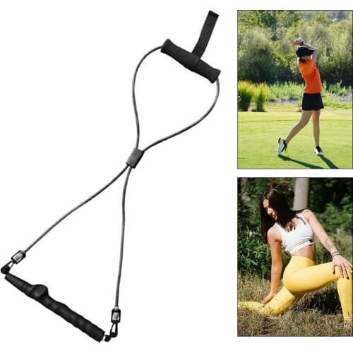 Exercise Resistance Bands Golf Swing Training Aid Strap Belt for Fitness Gym