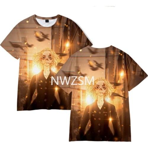 Anime Tokyo Revengers T Shirt MenManjiro Sano Harajuku Manga Graphic Tees Anime T-shirt Unisex Summer Tops Tshirt Male