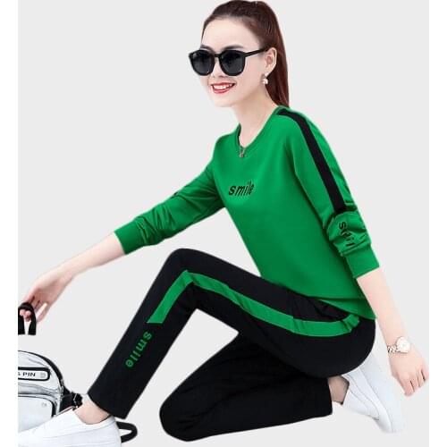 Trending Products Lady clothes set Sports running clothes 2 piece set Sporting suit female NEW Autumn clothing factory Outlet 46