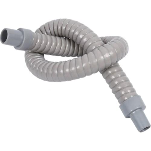 LBER 1pcs Plastic Water Drain Pipe Hose 60cm Long for Air Conditioner Gray