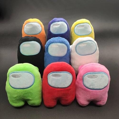Lovely Among Us Plush Toys Soft Solid Color Creative Reliver Figure Stress Toys Funny Cute Plushie Game Doll Kids Christmas Gift