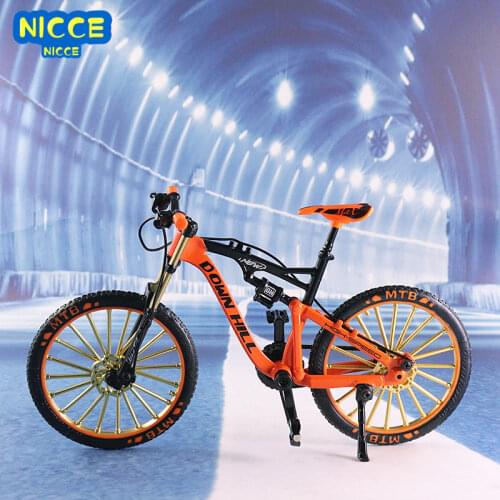 Nicce 1:10 Mini Diecast Alloy Bicycle Model Metal Racing Finger Mountain bike Pocket portable simulation Collection Toys