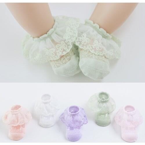 Baby Socks Girls Ice Silk Lace Socks Baby Mesh Breathable Socks Lace Socks Princess Socks