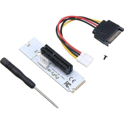 New Arrival PCI-E 4X to NGFF M.2 B+M Key Adapter Card Male To Female PCI-E Riser Cards For All Windows Systems