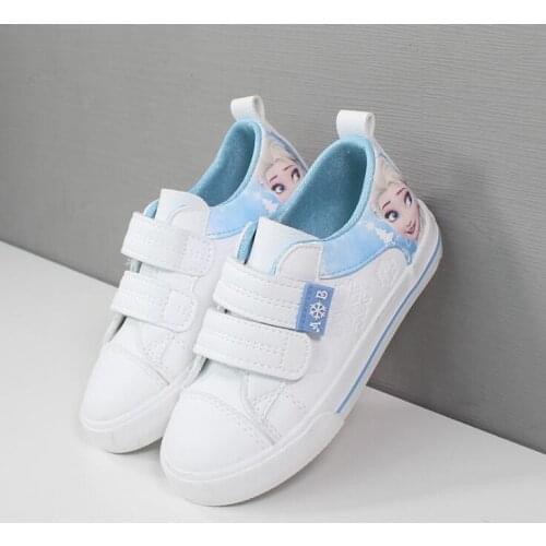 Hot Girls Shoes Kids Fashion Elsa Kids Shoes Ice Snow Queen Princess Casual Children Shoes Girl Sneakers EU 25-37