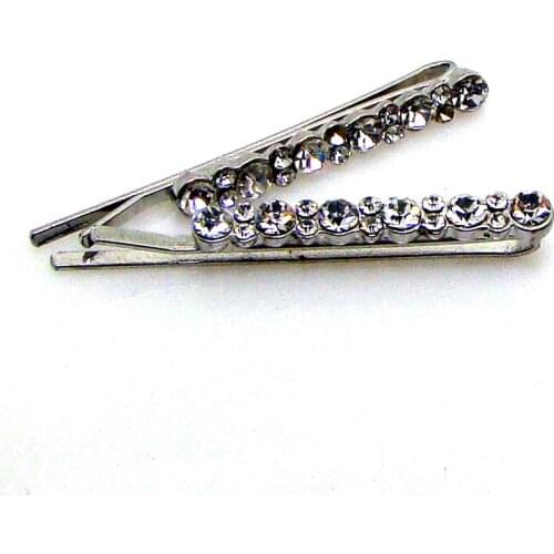 Wholesale new crystals alloy charm hair pin clip prom party ornament headwear jewelry accessories 60pcs lot